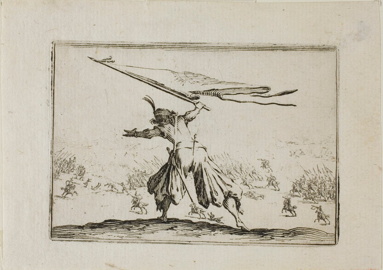 Il portabandiera, da I Capricci da Jacques Callot