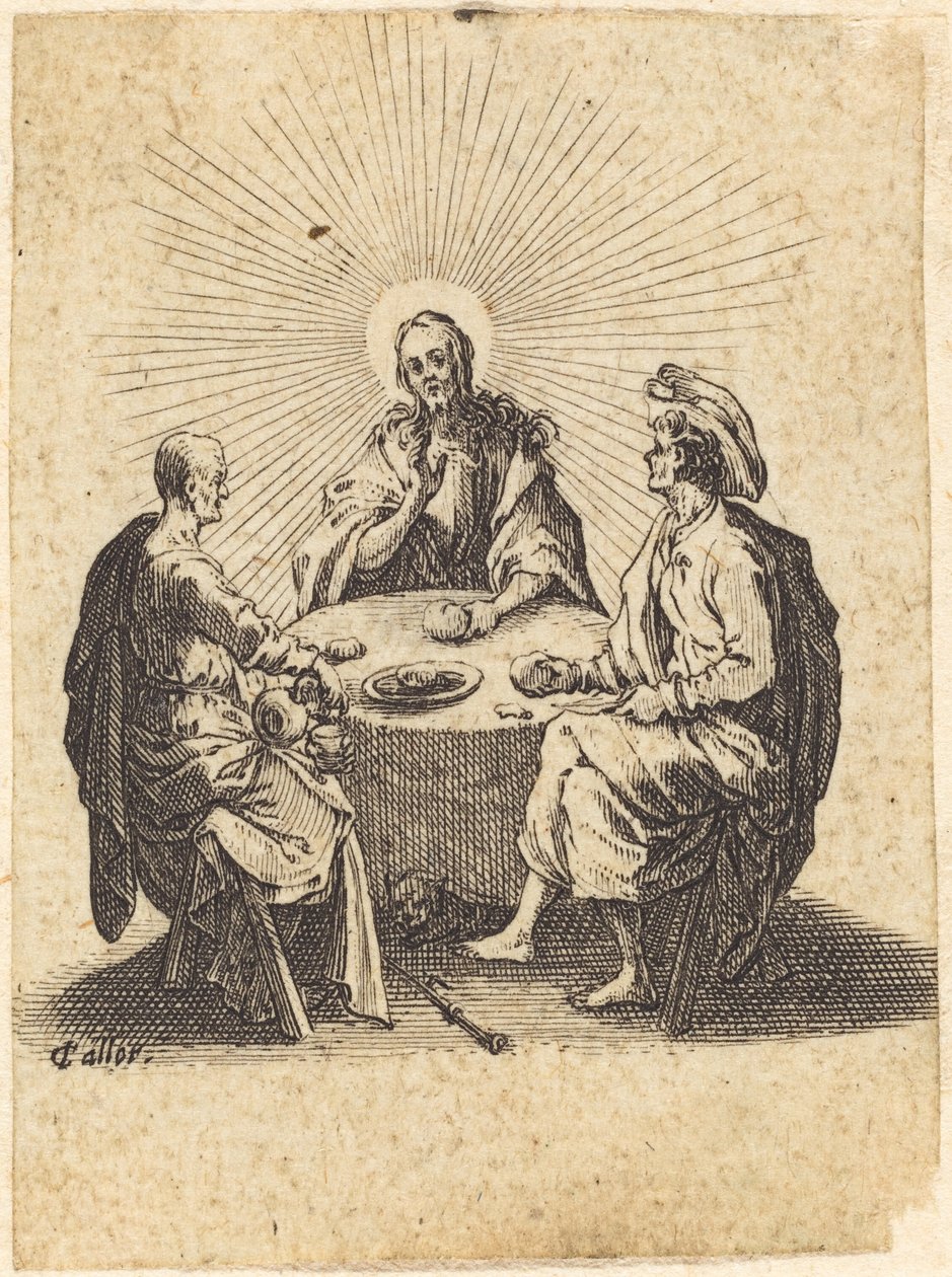 La cena di Emmaus da Jacques Callot