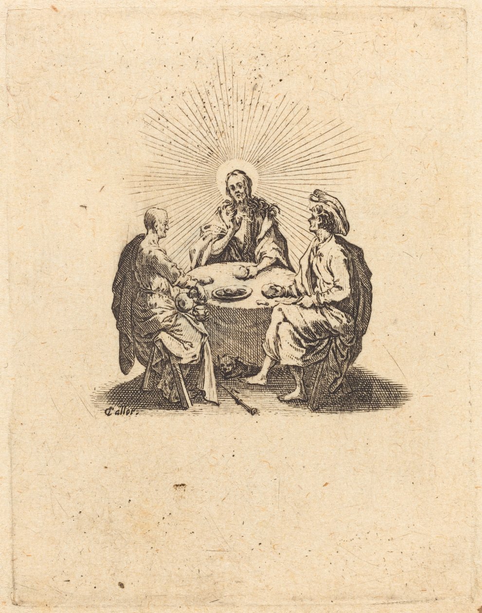 La cena di Emmaus, 1618 da Jacques Callot