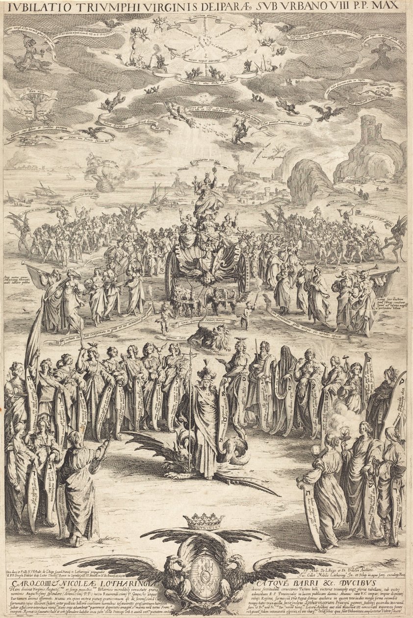 Il trionfo della Vergine da Jacques Callot