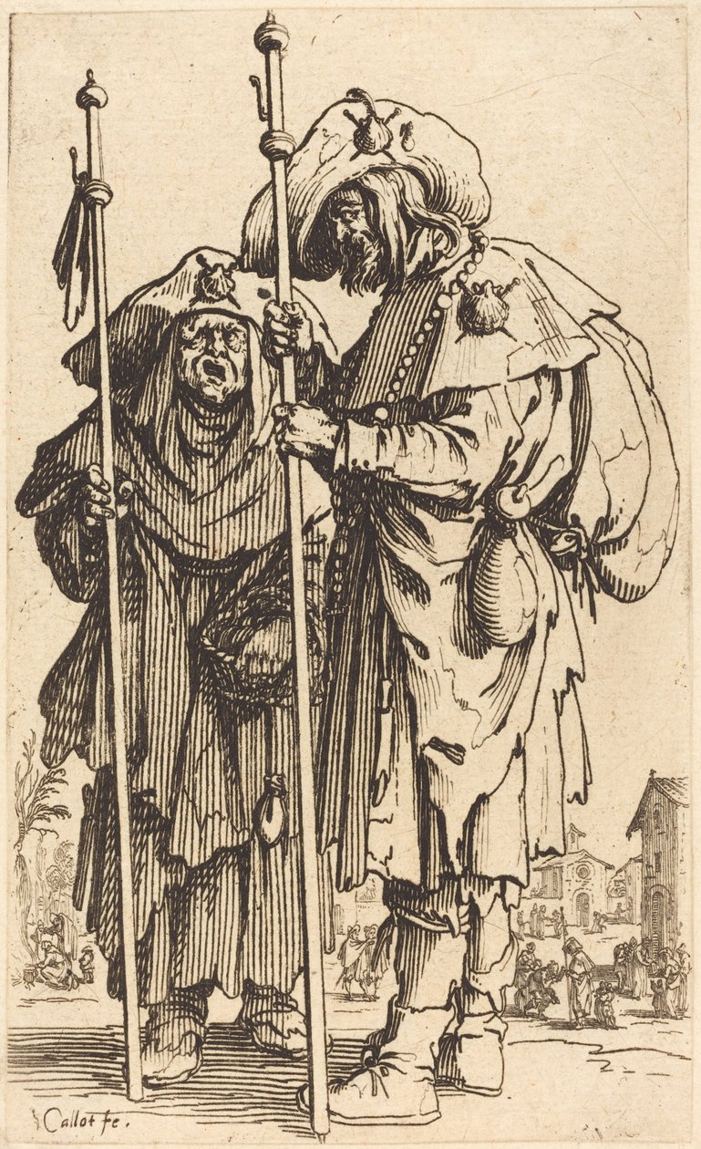 I Due Pellegrini da Jacques Callot