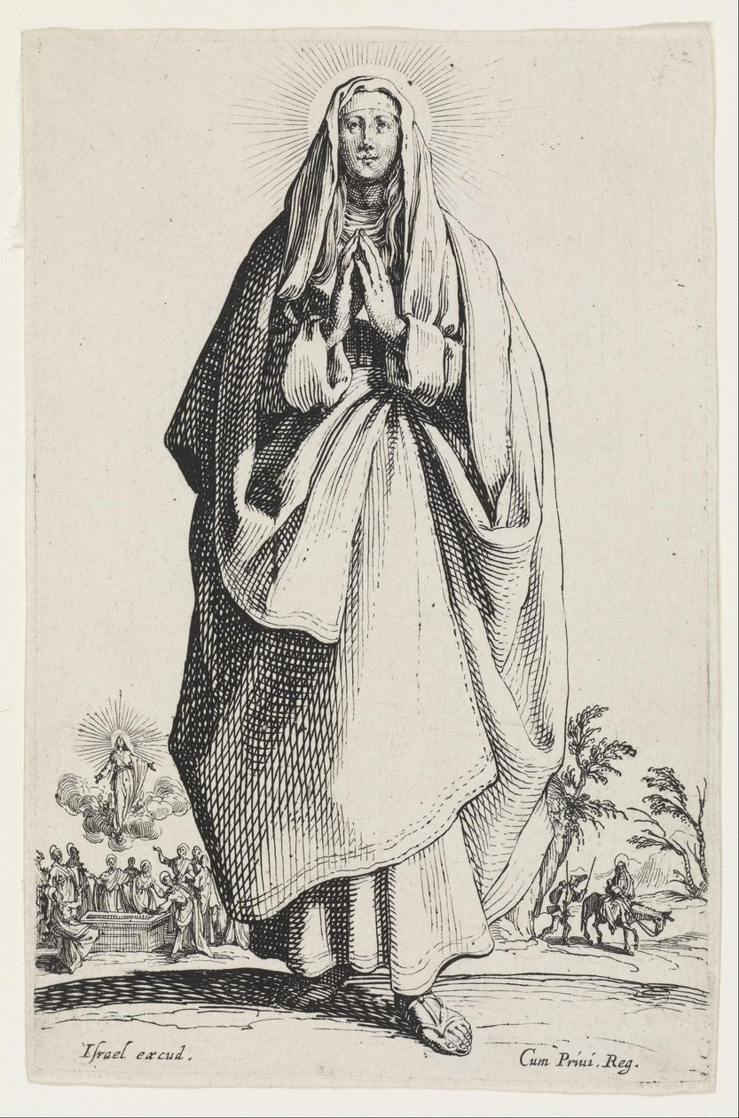 La Vergine Maria da Jacques Callot
