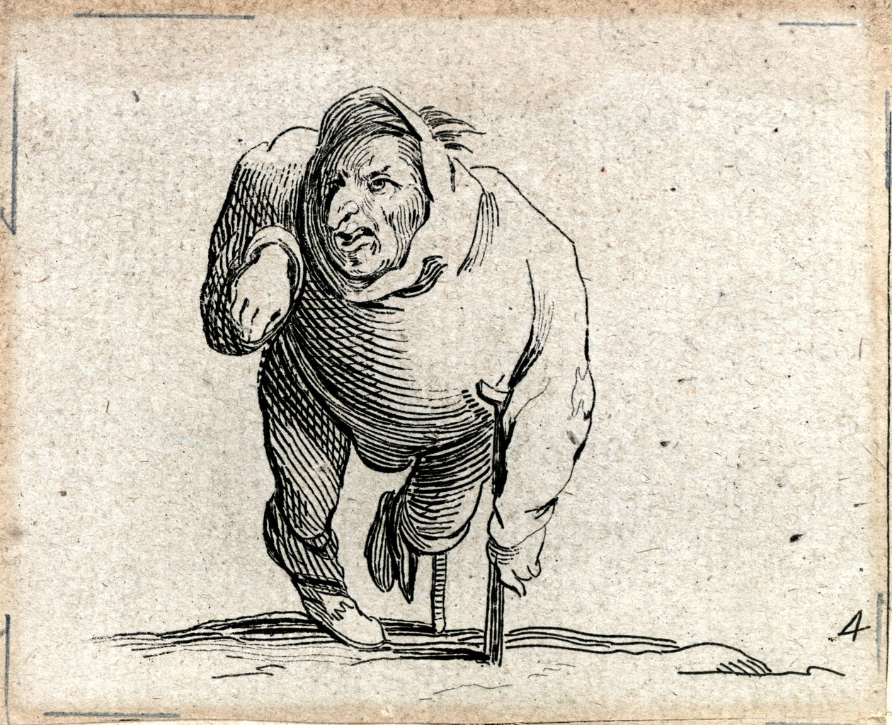 Varie Figure Gobbi ... (incisione) da Jacques Callot