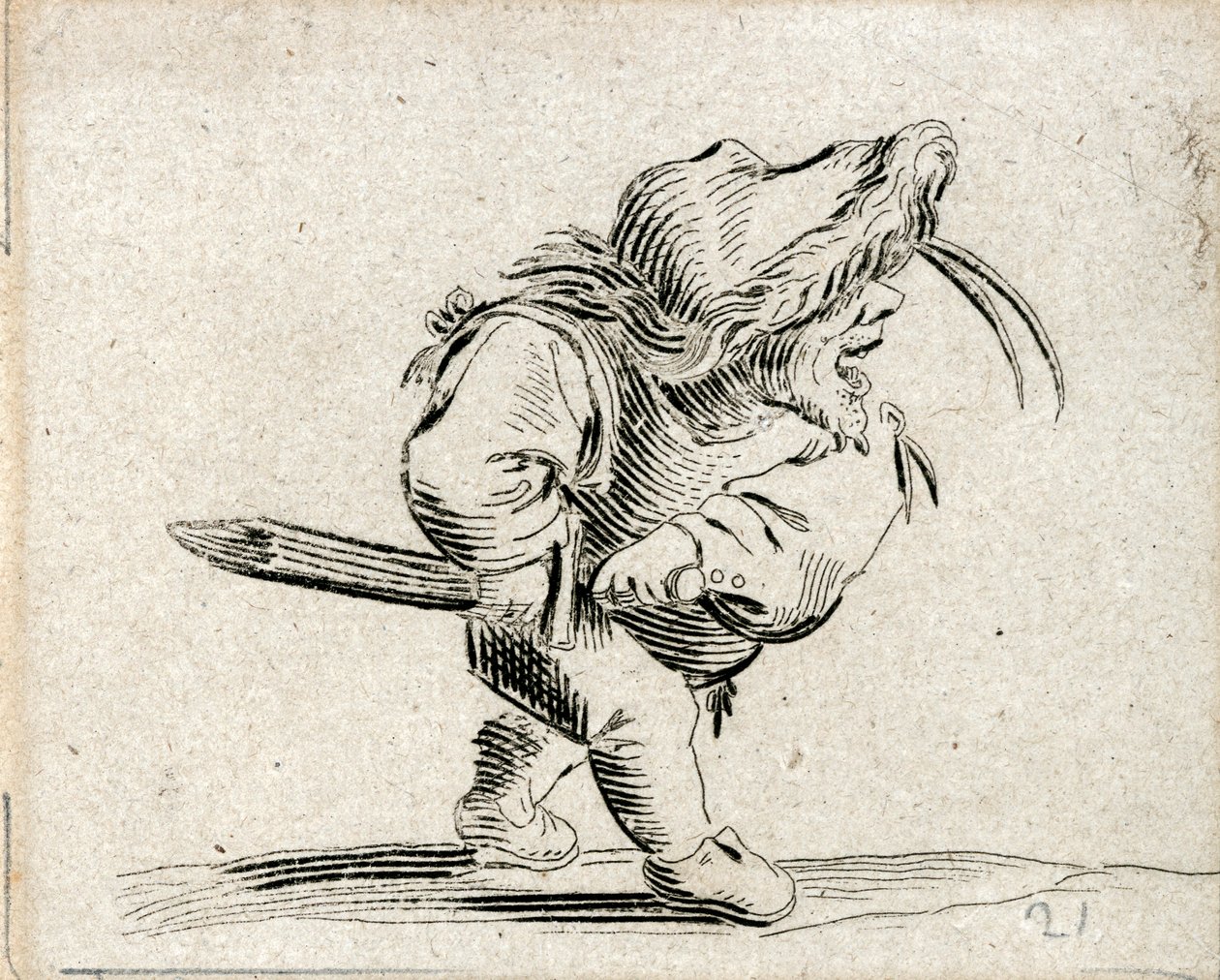 Varie Figure Gobbi ... (incisione) da Jacques Callot