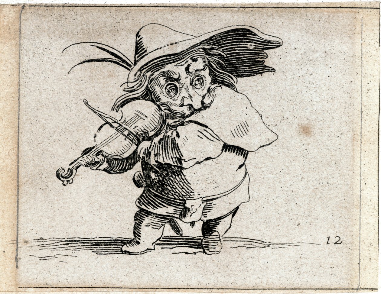 Varie Figure Gobbi ... (incisione) da Jacques Callot
