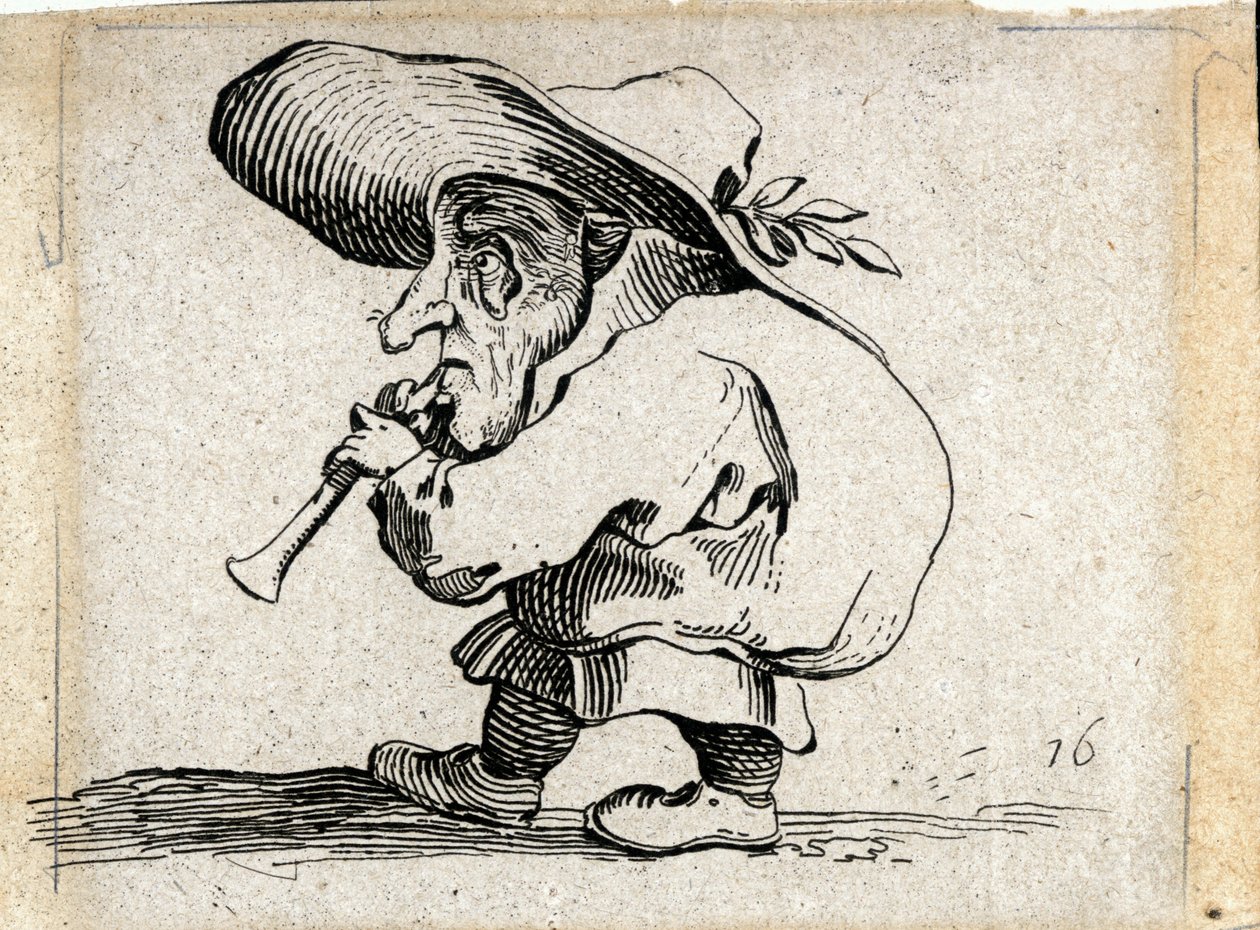 Varie Figure Gobbi ... (incisione) da Jacques Callot