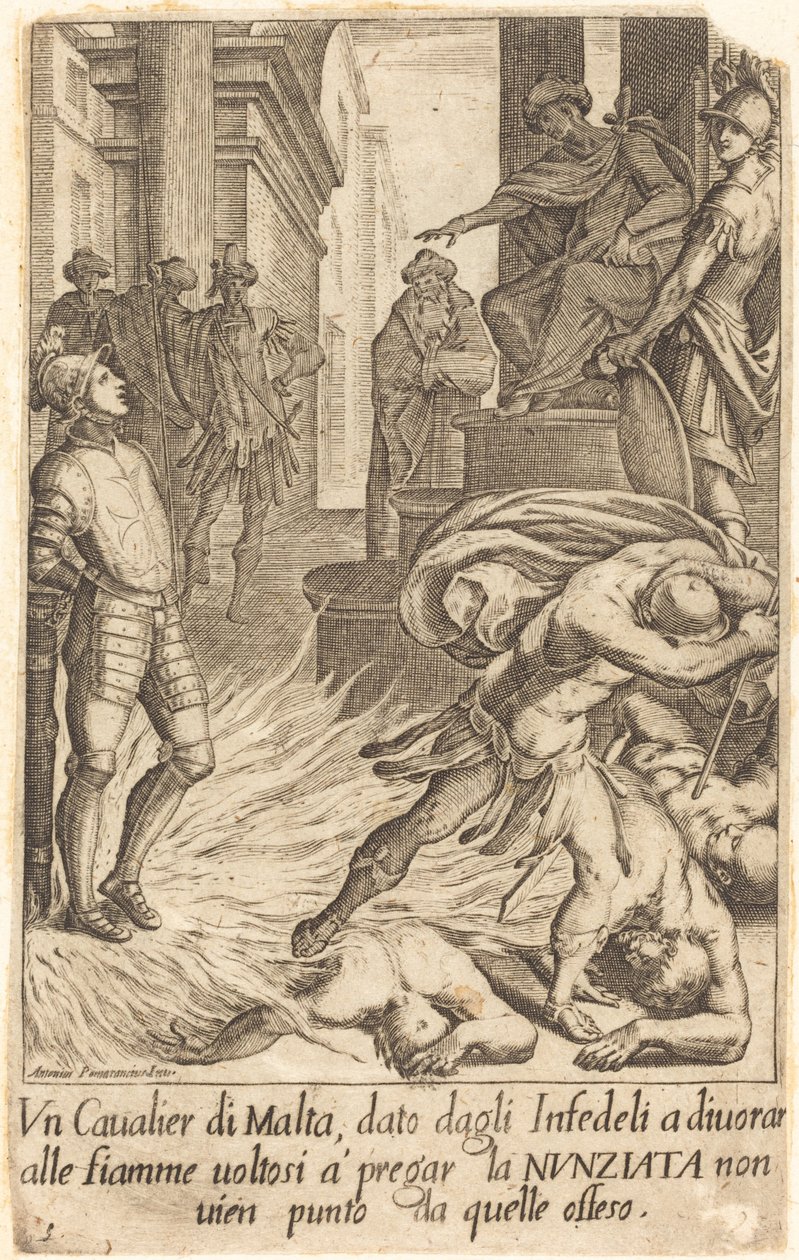 Cavaliere di Malta da Jacques Callot after Antonio Circignani