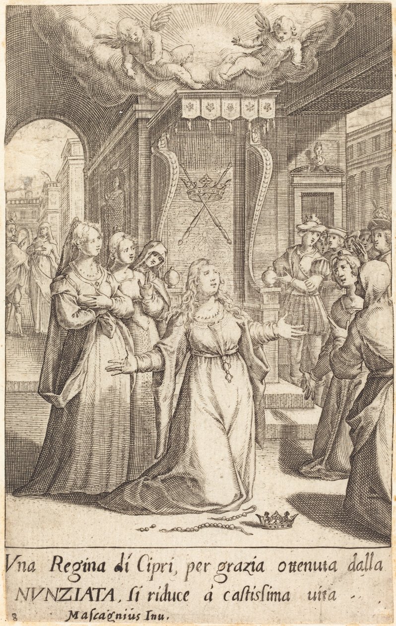 Regina di Cipro da Jacques Callot after Donato Mascagni