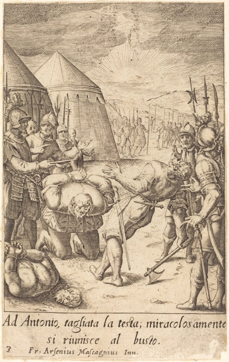 Il decapitato da Jacques Callot after Donato Mascagni