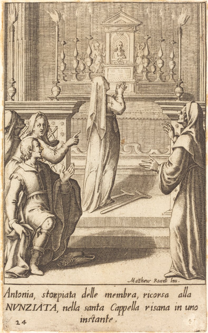 Antonia da Jacques Callot after Matteo Rosselli