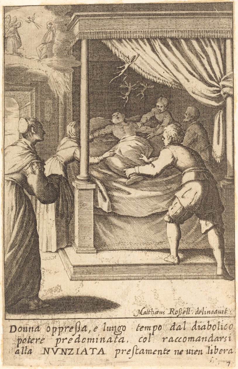 La donna oppressa da Jacques Callot after Matteo Rosselli