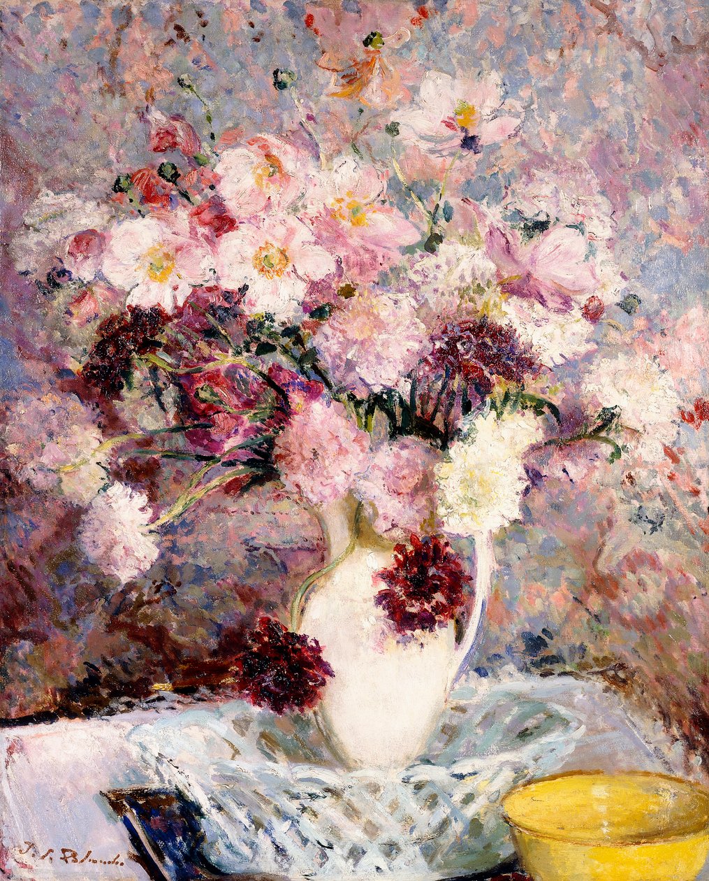 Bouquet di fiori da Jacques Emile Blanche