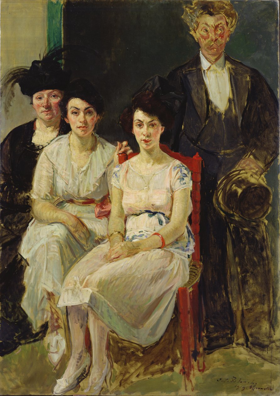 La famiglia Capelle, 1919 da Jacques Emile Blanche