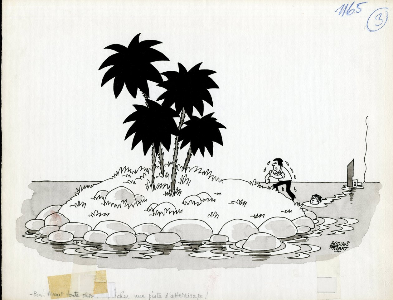 Jours de France, satira in B/N da Jacques Faizant