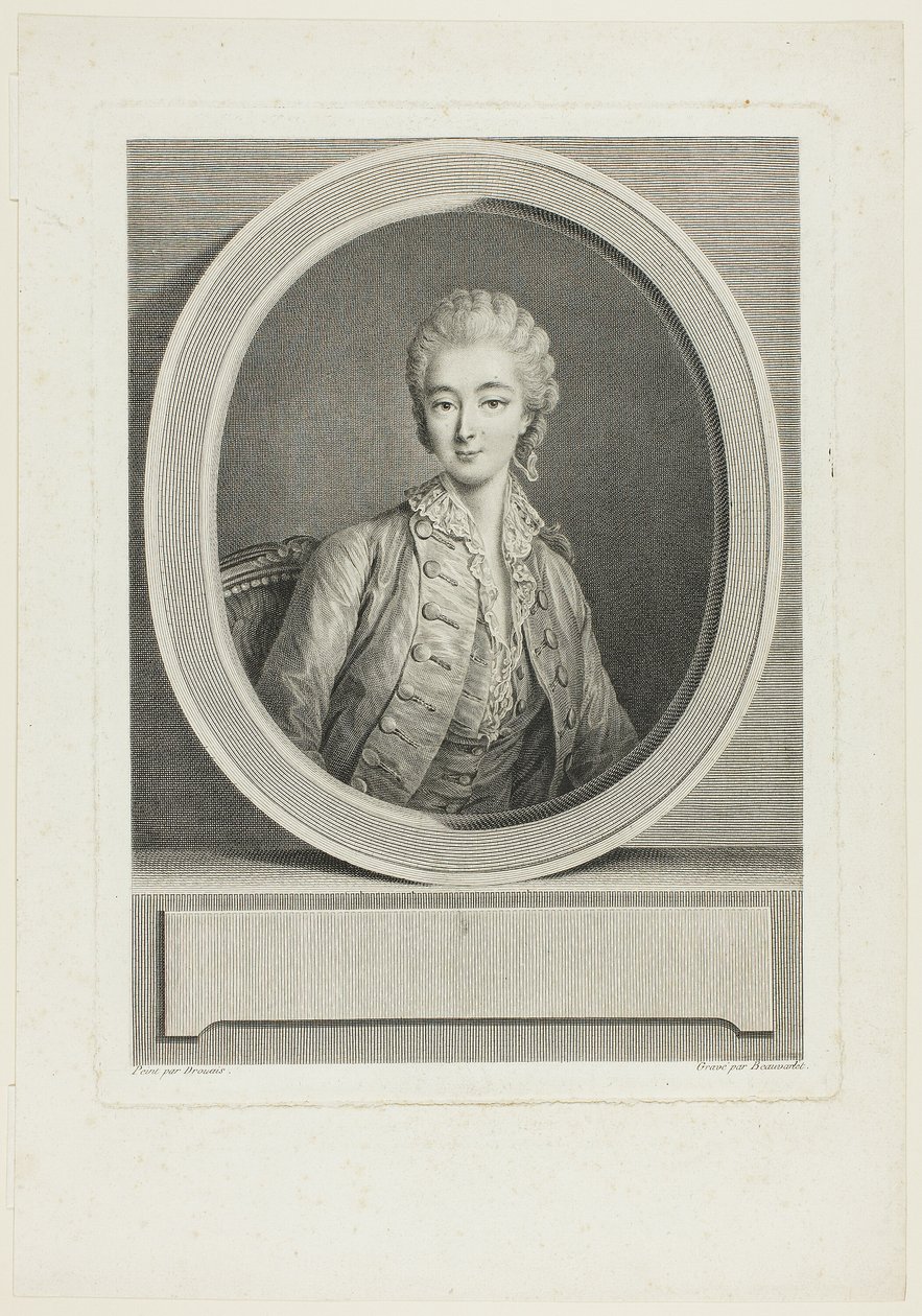 Ritratto da Jacques Firmin Beauvarlet
