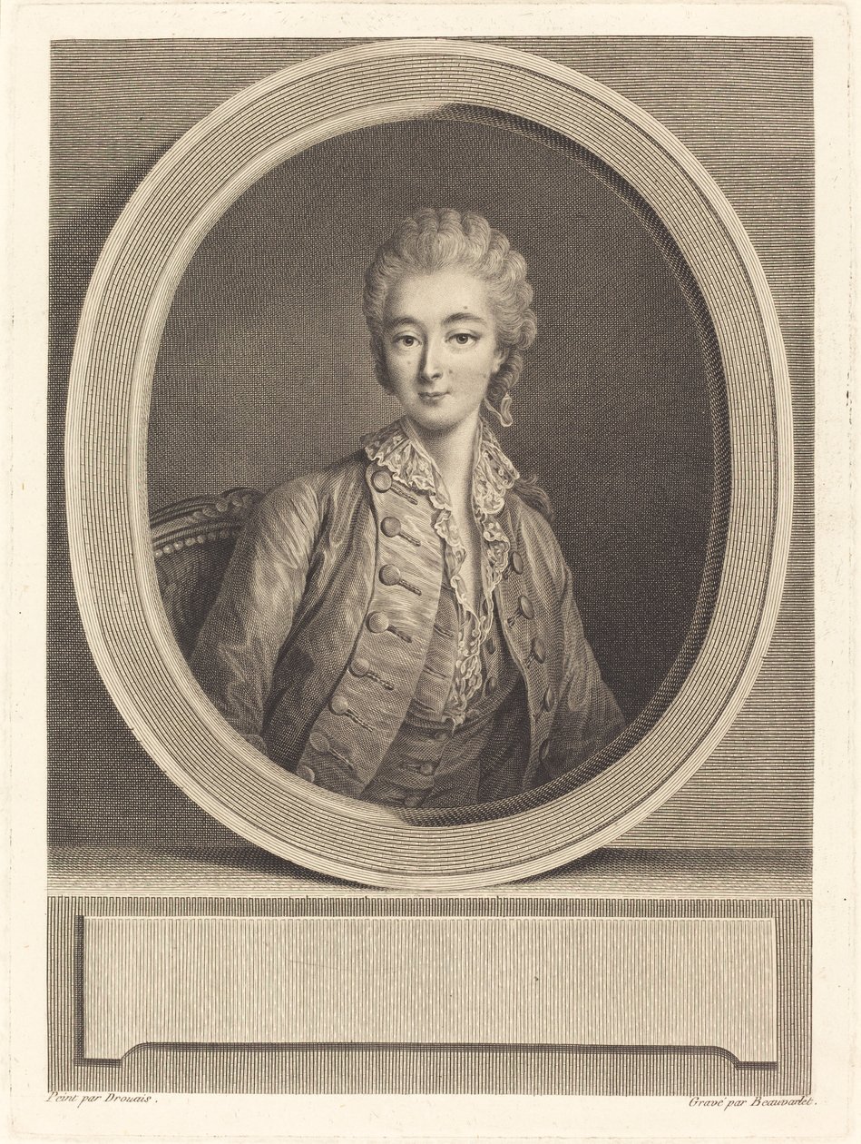 Madame du Barry da Jacques Firmin Beauvarlet after François Hubert Drouais