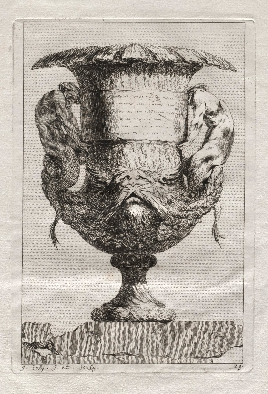 Suite di vasi:  Piastra 29 da Jacques François Saly