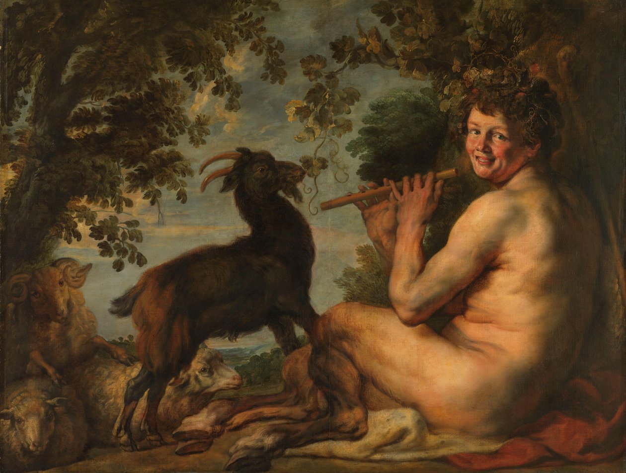 Un satiro (dettaglio) da Jacques Jordaens