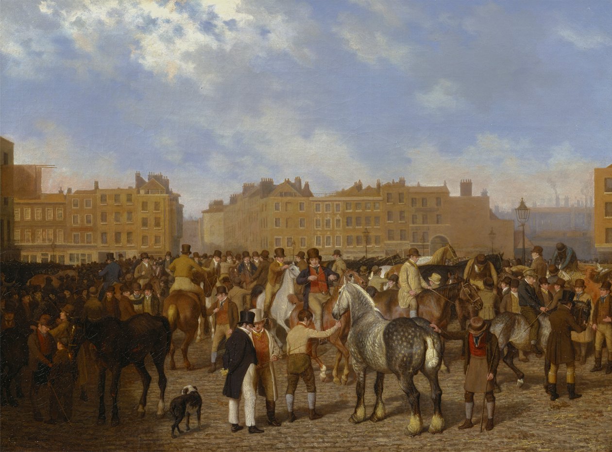 Vecchio mercato di Smithfield da Jacques Laurent Agasse