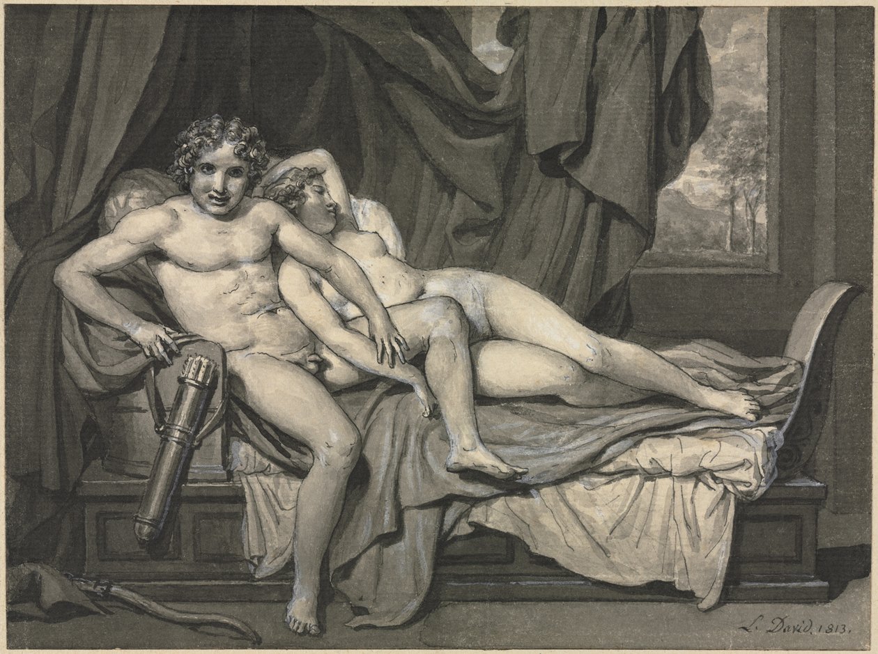 Cupido e Psiche, 1813 da Jacques Louis David