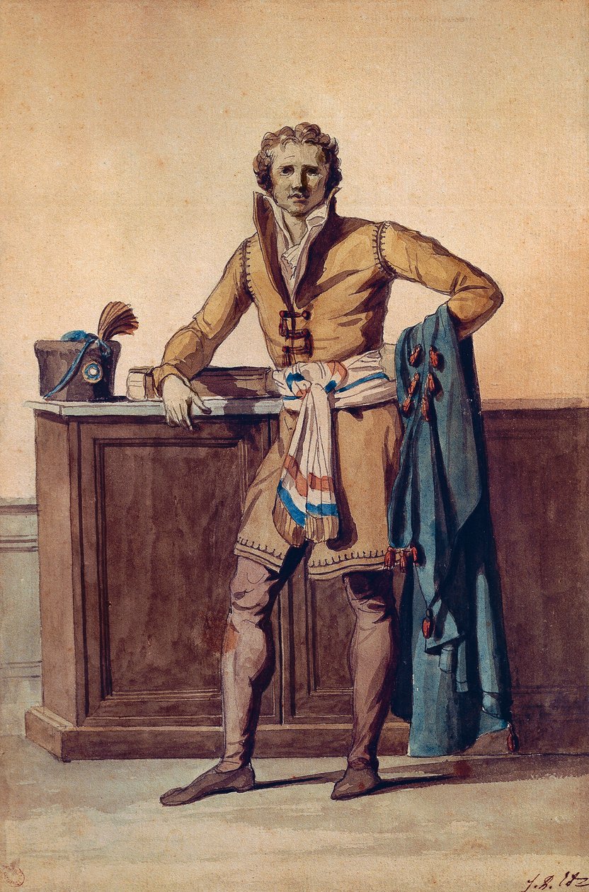 Abbigliamento interno di un cittadino francese da Jacques Louis David