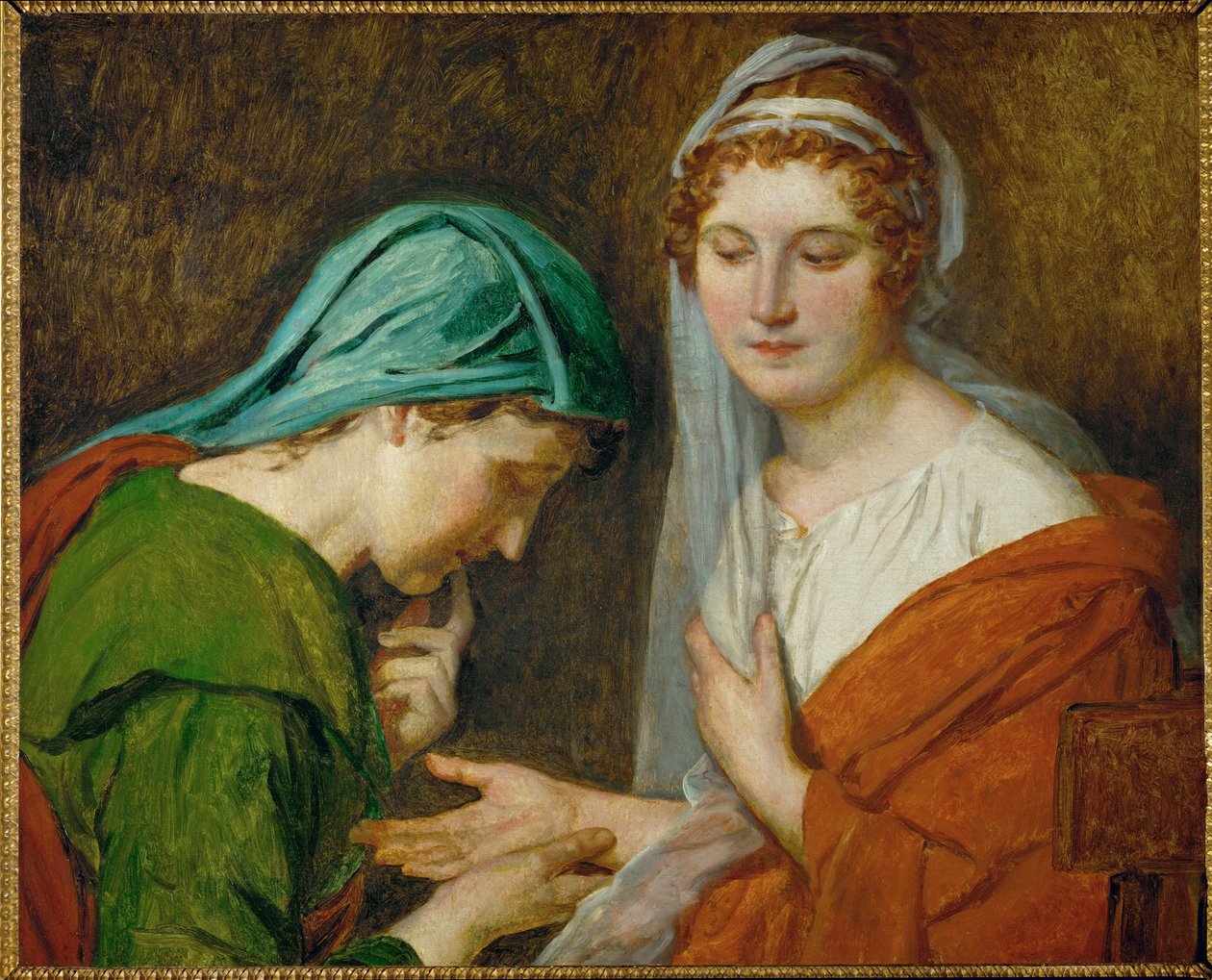 La Bonne Aventure ... (olio su tela) da Jacques Louis David