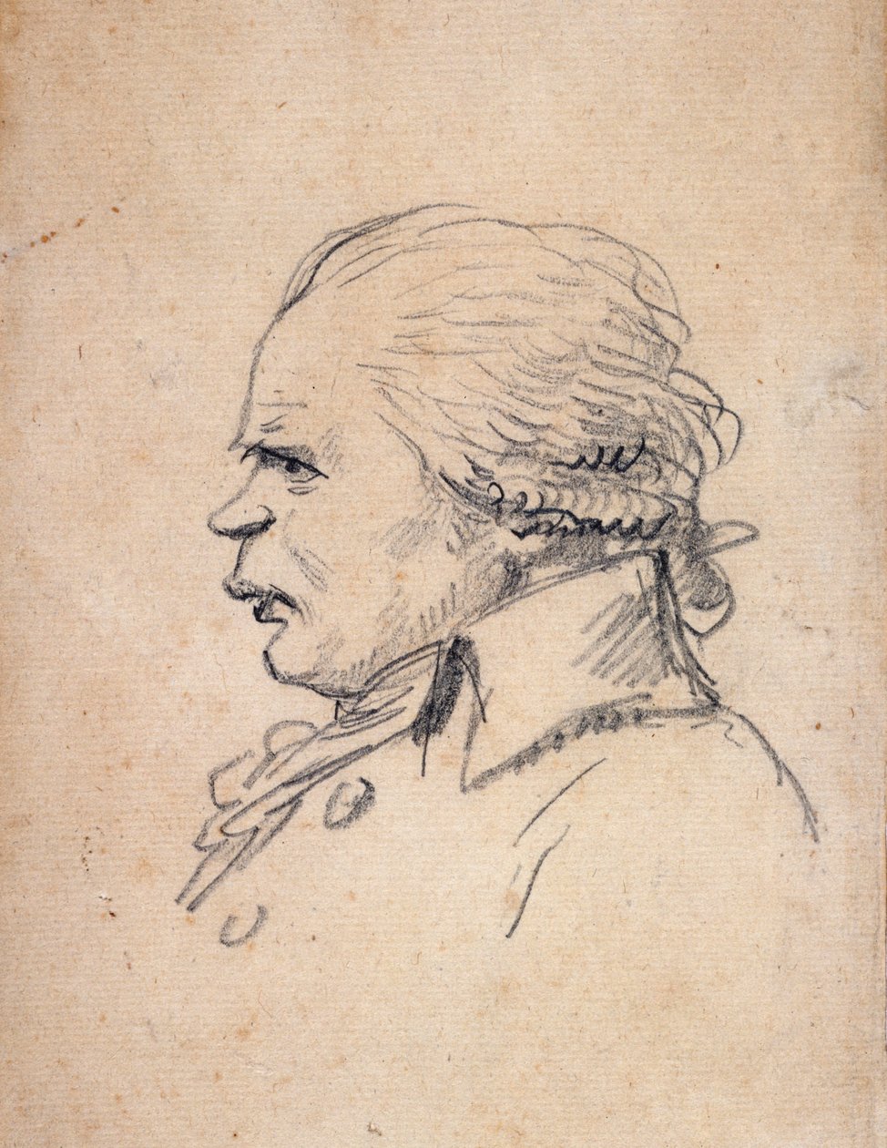 Ritratto di Danton in carica (caricatura) da Jacques Louis David