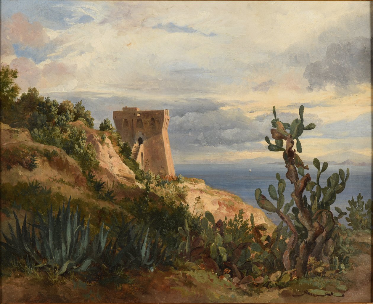 Torre sul mare da Jacques Raymond Brascassat