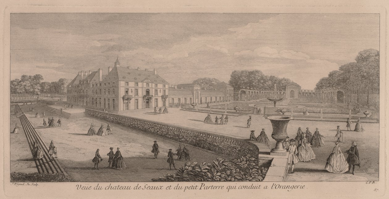Castello e giardino di Seaux da Jacques Rigaud