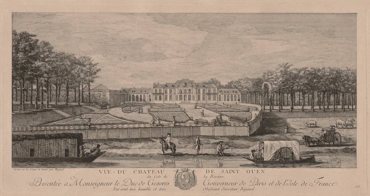 Il castello di Saint Ouen da Jacques Rigaud