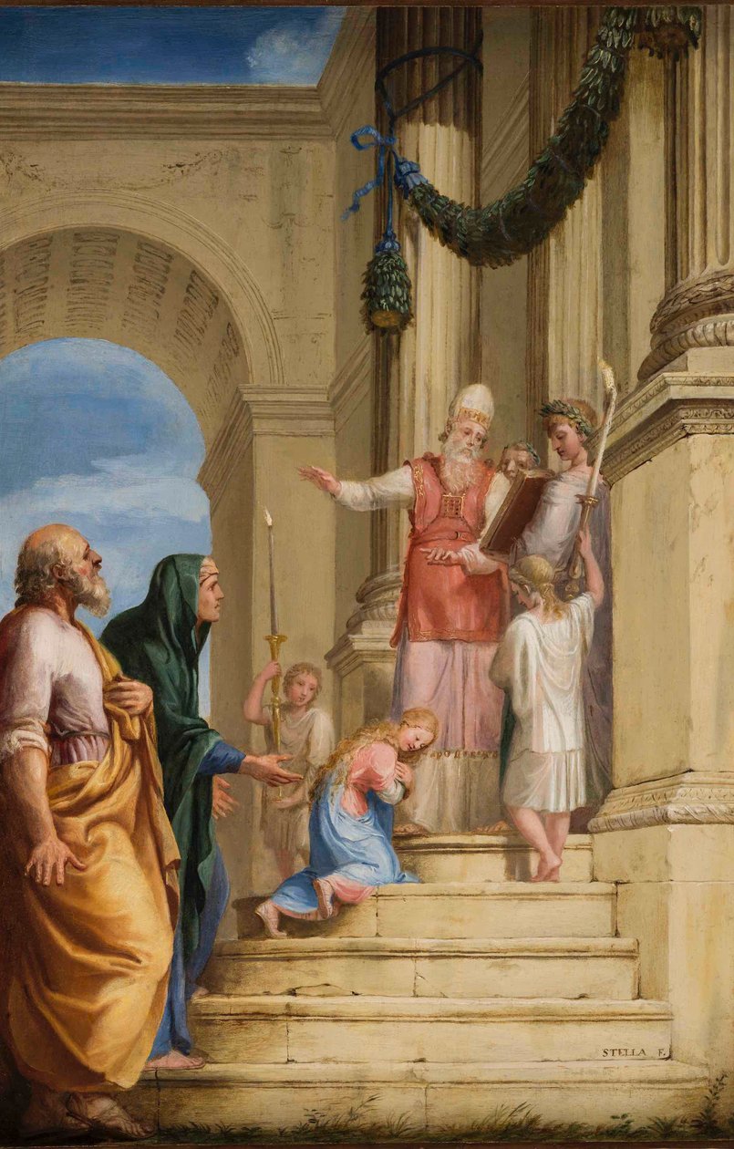 Francese: Presentazione della Vergine al Tempio da Jacques Stella