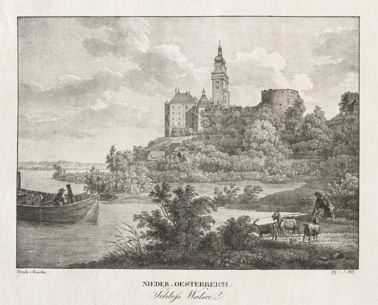 Bassa Austria, Castello di Walseel da Jakob Alt