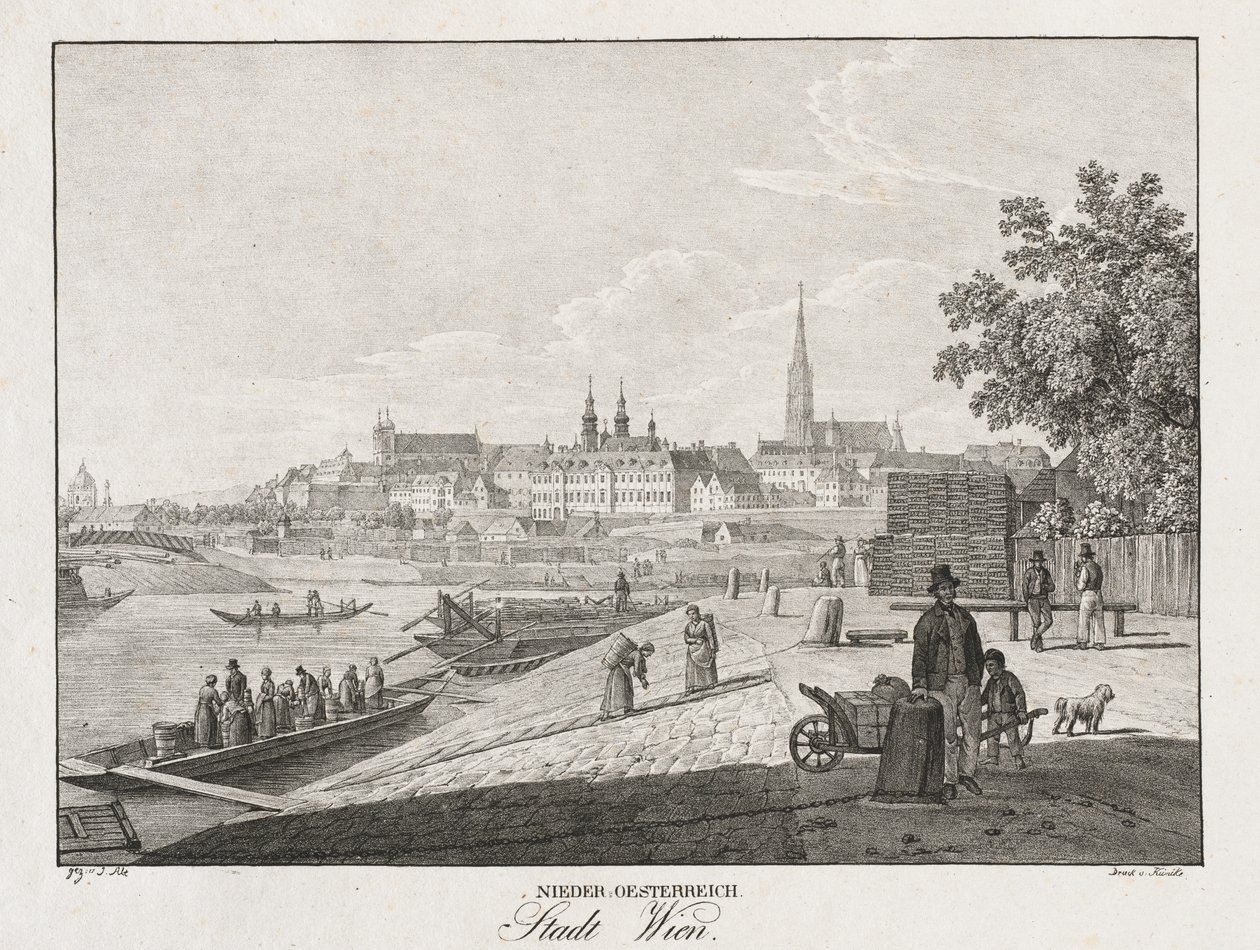 Bassa Austria, città di Vienna da Jakob Alt