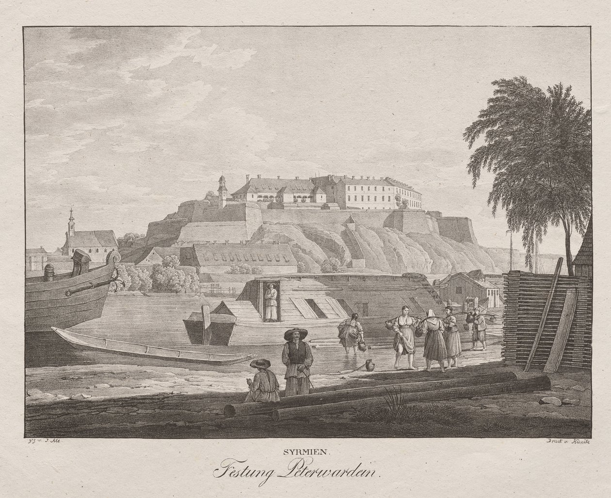 Sirmia, Fortezza di Peterwardein da Jakob Alt