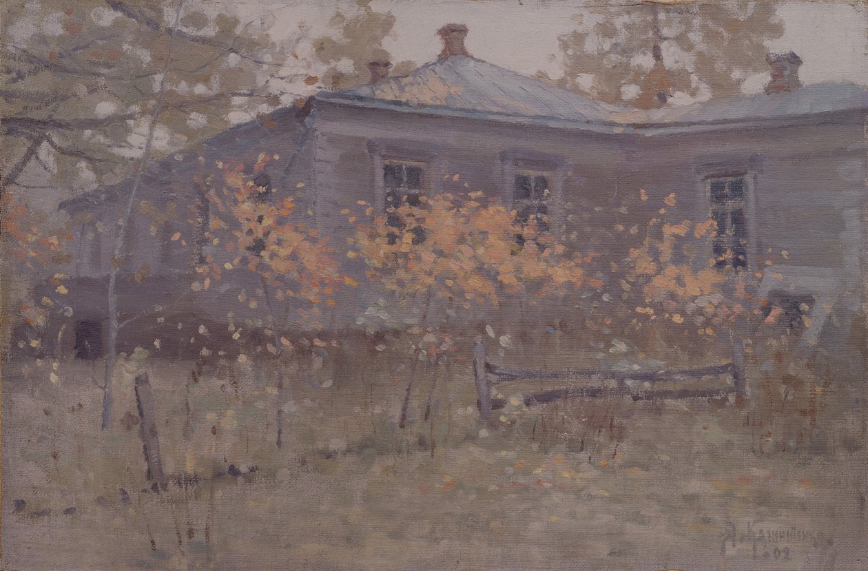 Una casa di campagna in autunno da Jakov Jakovlevich Kalinichenko