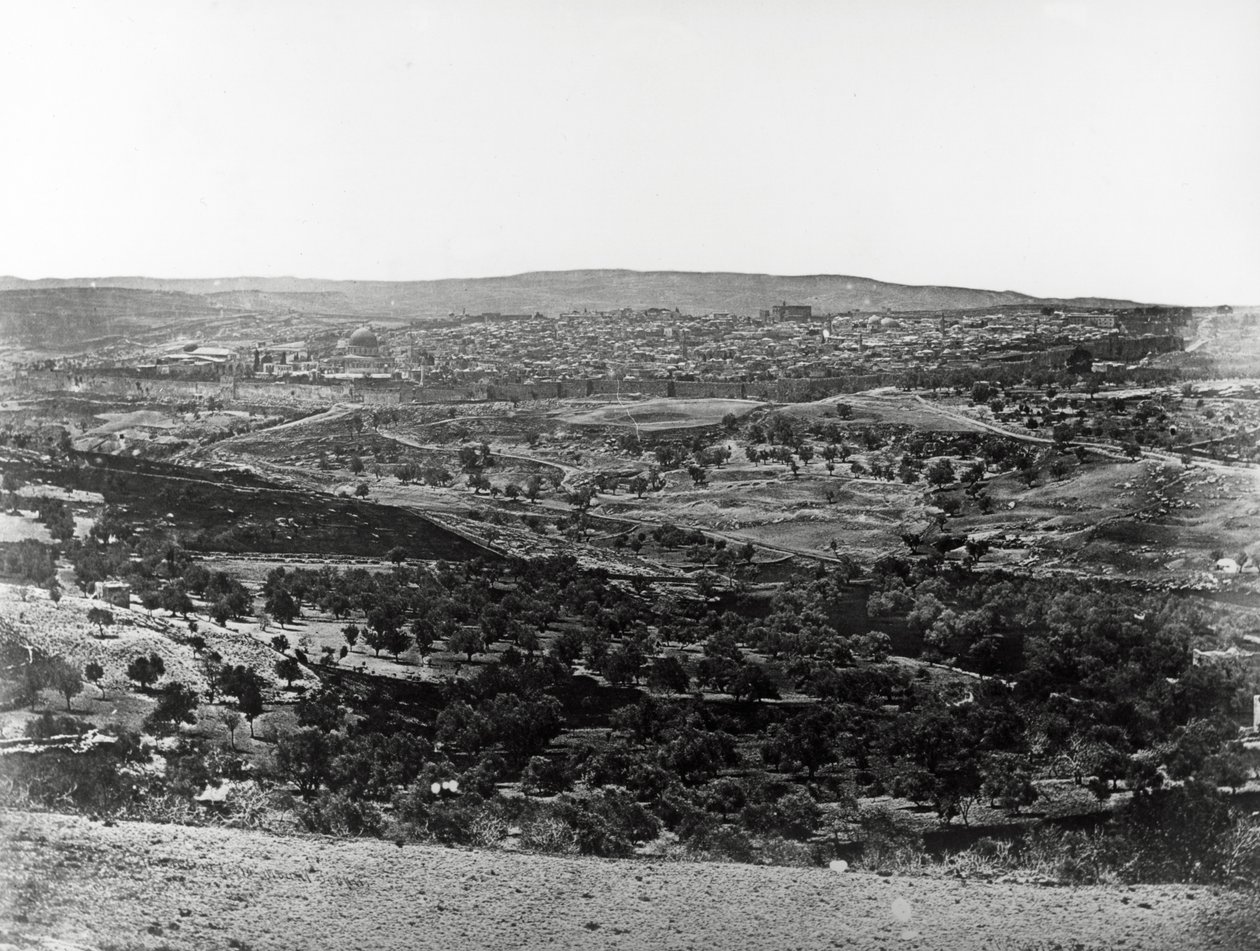Gerusalemme dal Monte Scopus, 1857 da Felice Beato