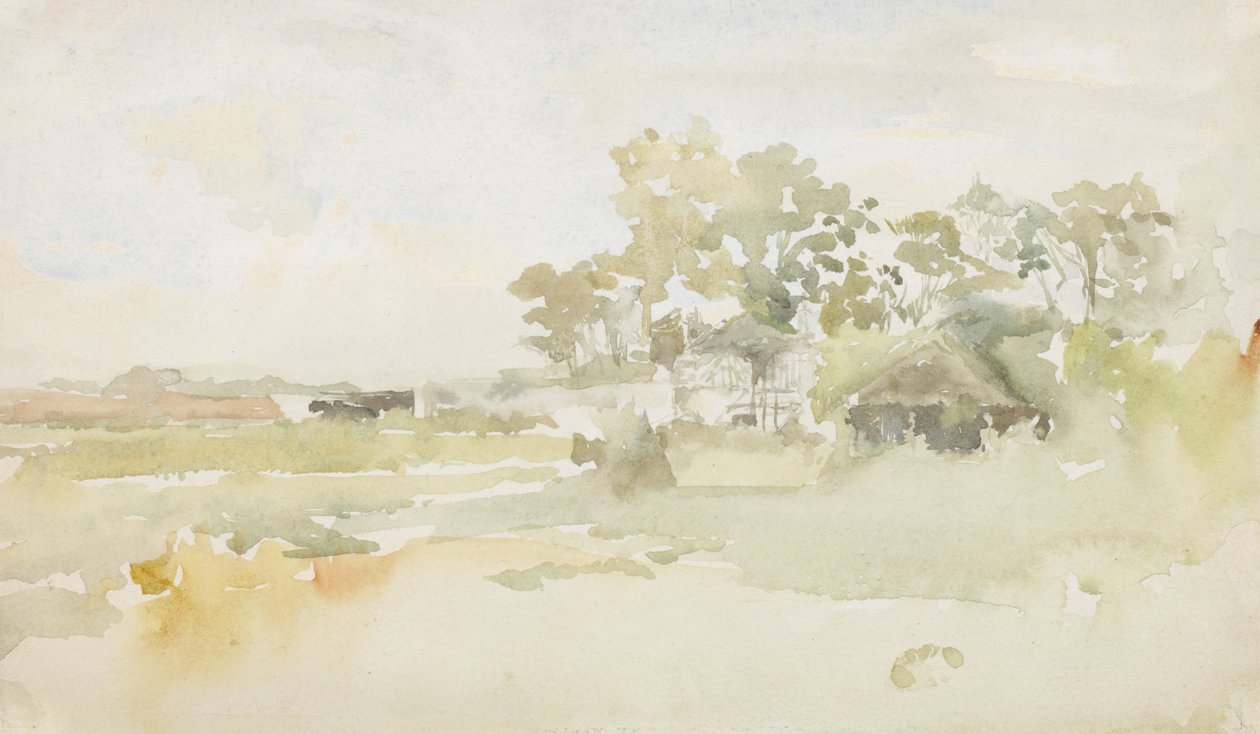 Paesaggio con Edifici Agricoli, c.1884 da James Abbott McNeill Whistler