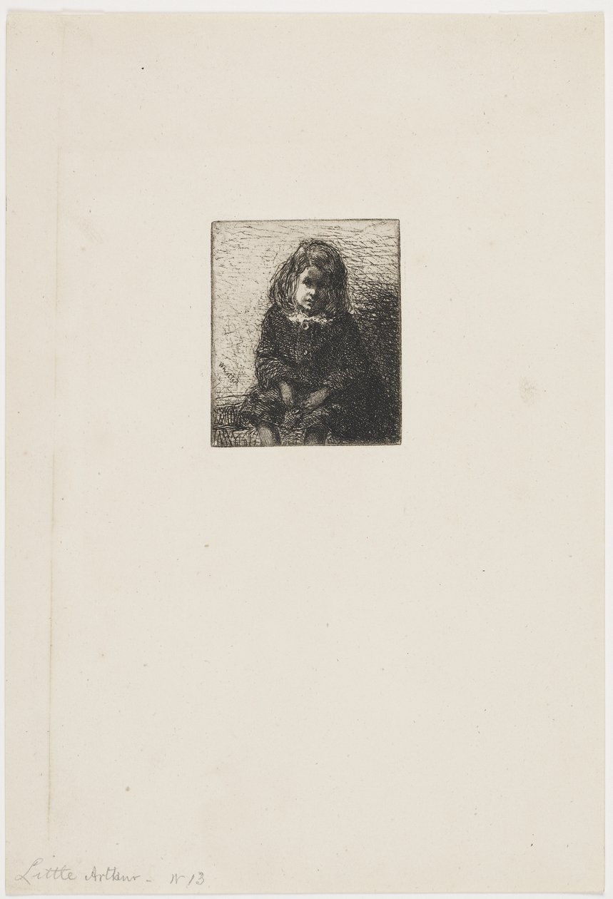 Piccolo Arthur, c.1857-58 da James Abbott McNeill Whistler