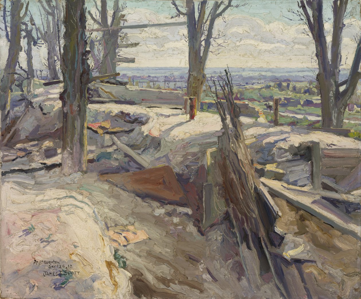 Mont St Quentin, 1918 da James F. Scott