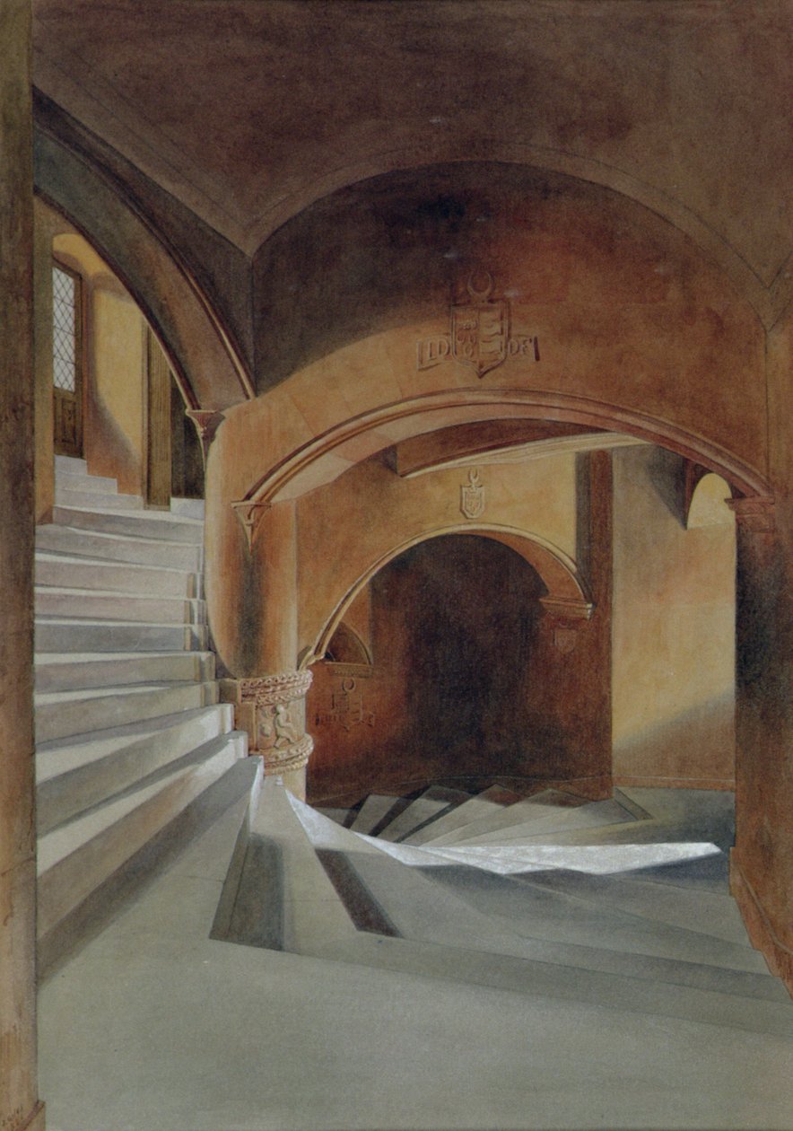 La scala nel castello di Fyvie da James Giles