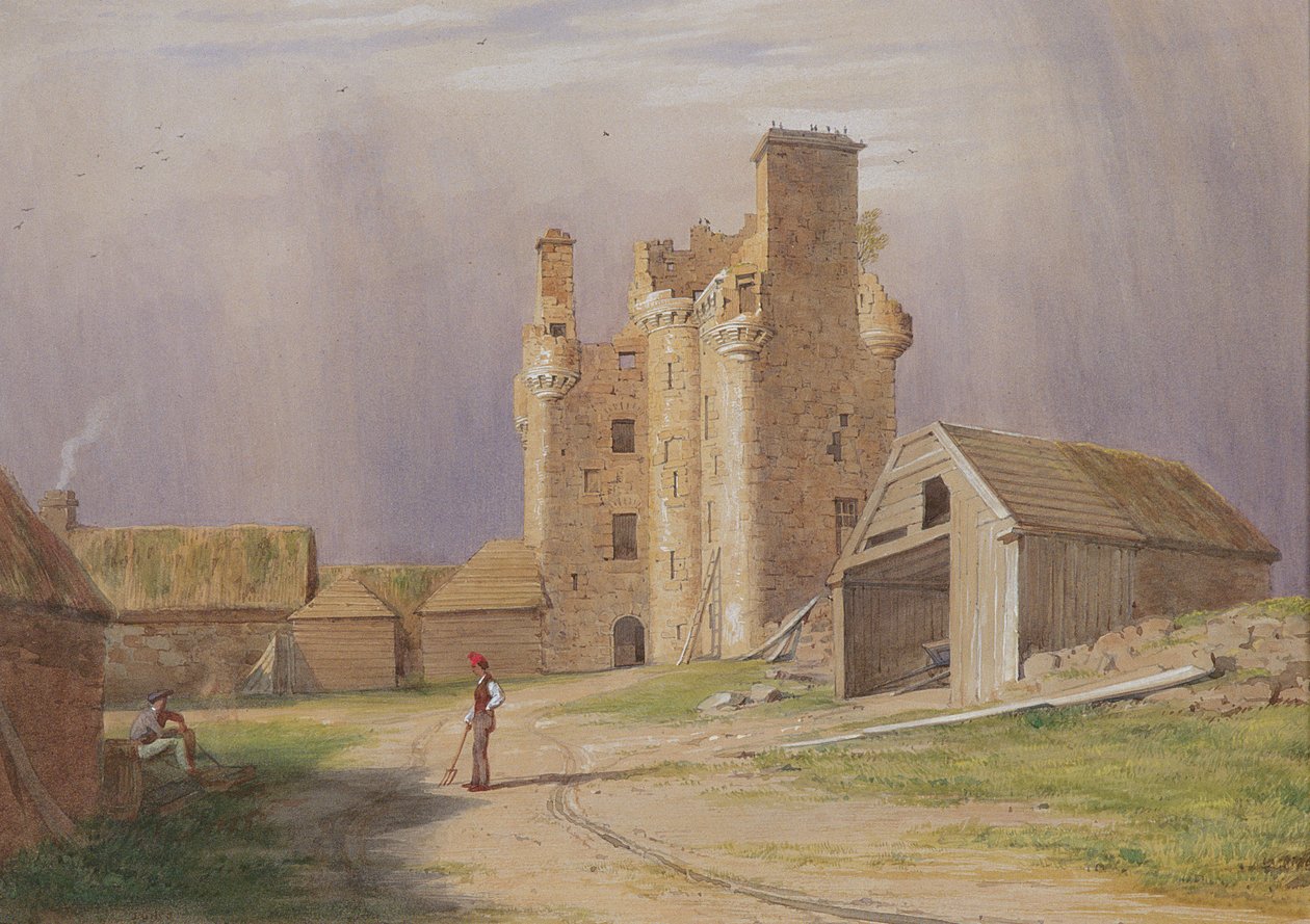 Castello di Tillycairn, 1840 da James Giles