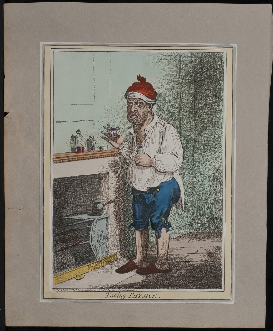 Prendere la medicina, 1800 da James Gillray