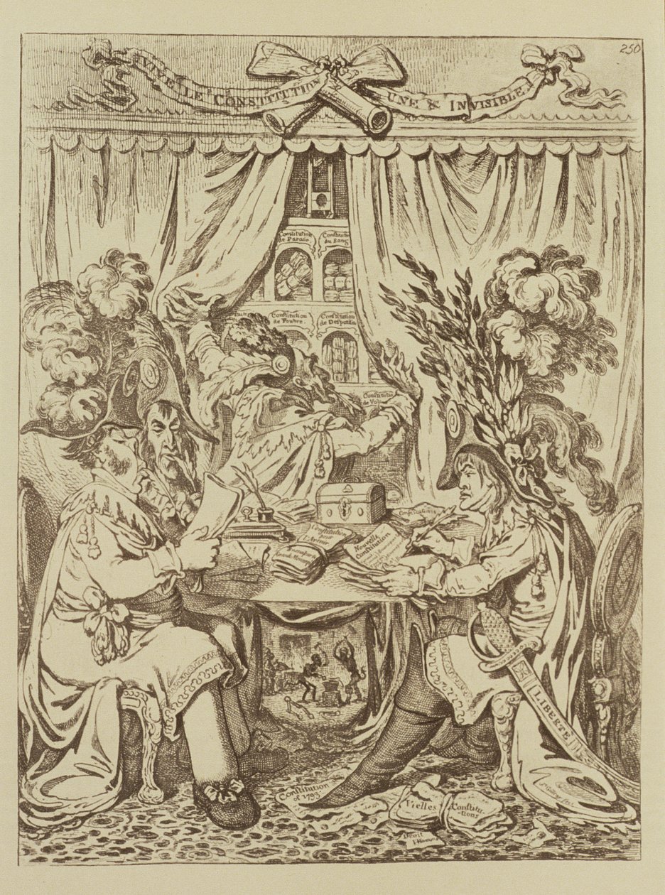 Il triumvirato consolare francese, 1800 da James Gillray