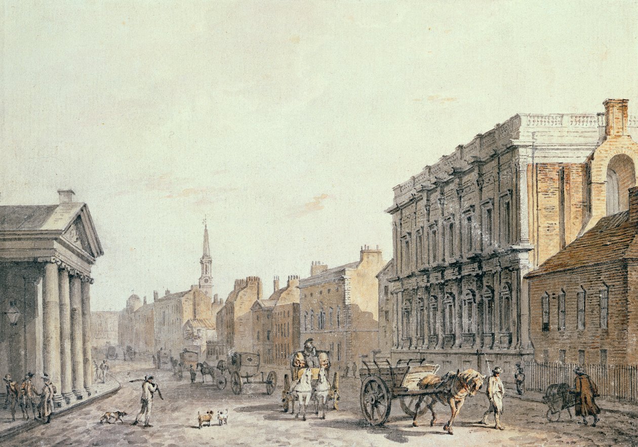 Veduta di Whitehall, verso Charing Cross, 1790 da James Miller