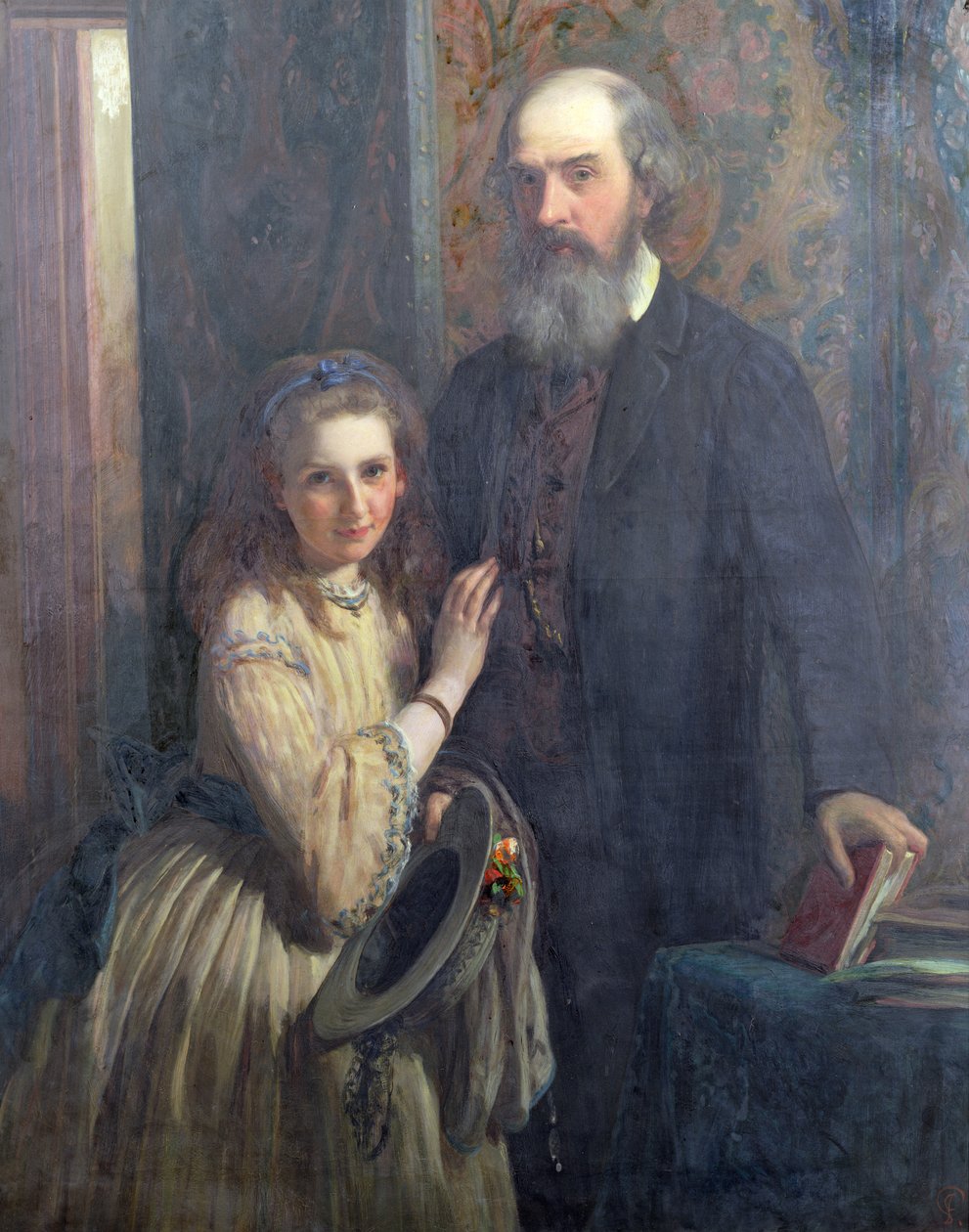 Sir William FitzHerbert con sua figlia, Ida, 1862 da James Sant