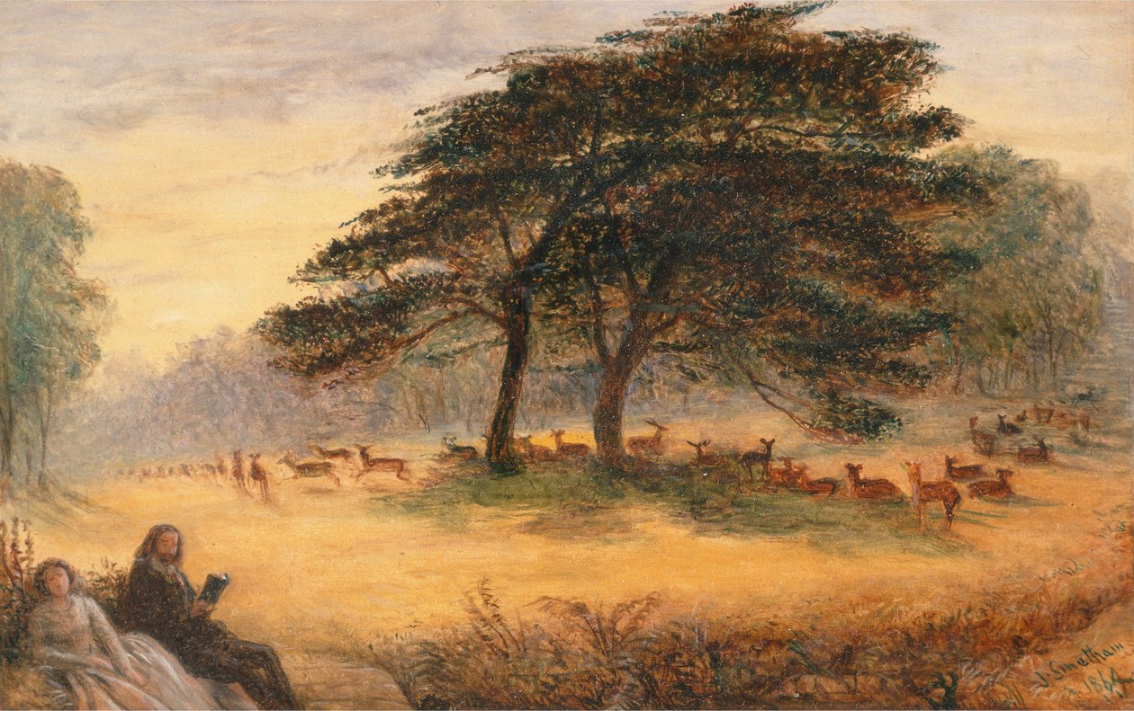Amanti nel Parco di Richmond (Parco di Windsor) da James Smetham