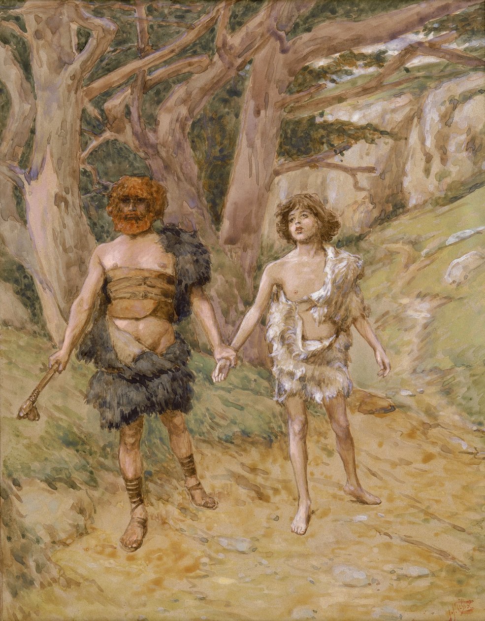 Caino conduce Abele alla morte da James Jacques Joseph Tissot
