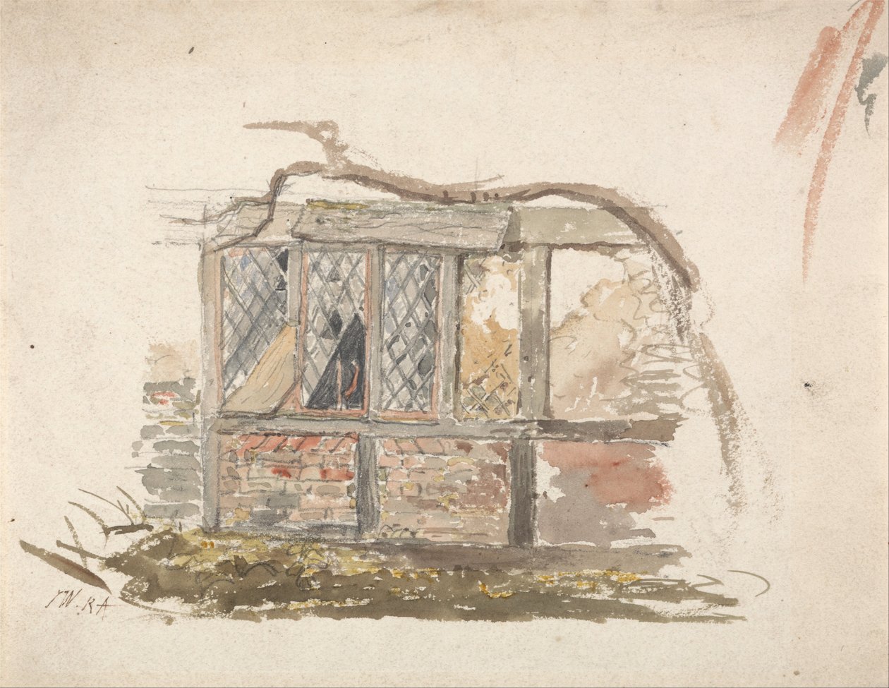 Un muro e una finestra di un cottage da James Ward