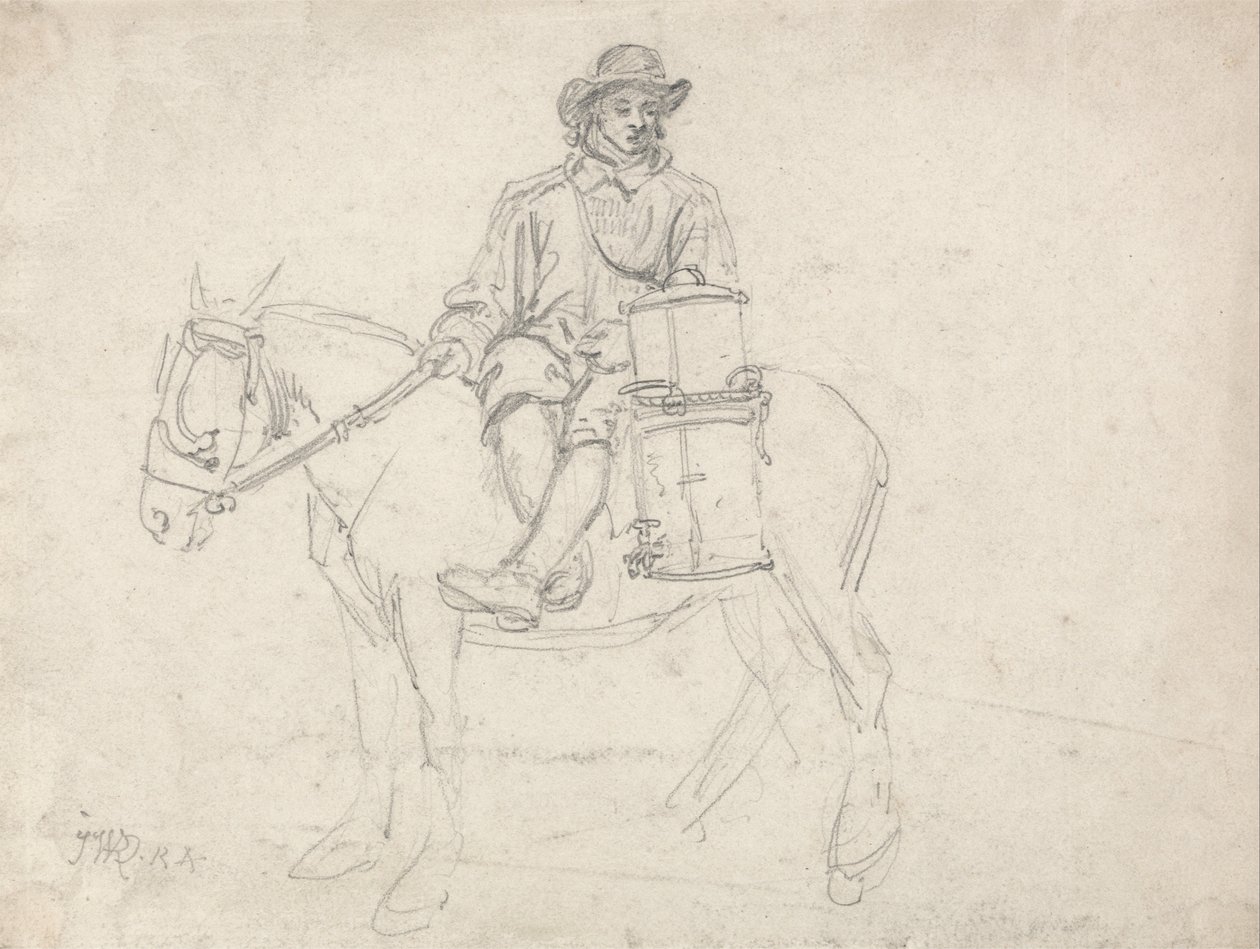 Un Contadino a Cavallo, Portando un