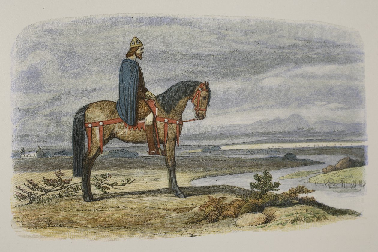 Re Alfredo pianifica la cattura della flotta danese, 892 d.C., da 